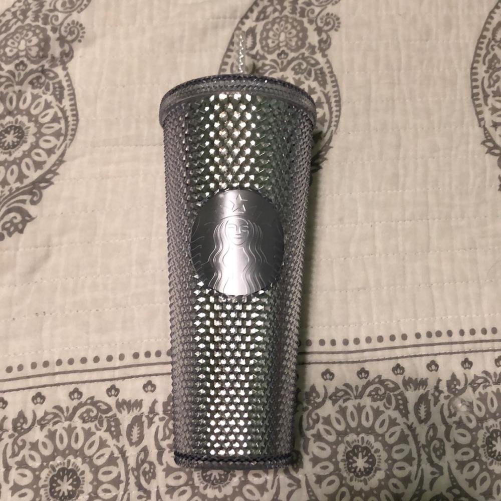 Starbucks Studded silver holiday tumbler venti cup